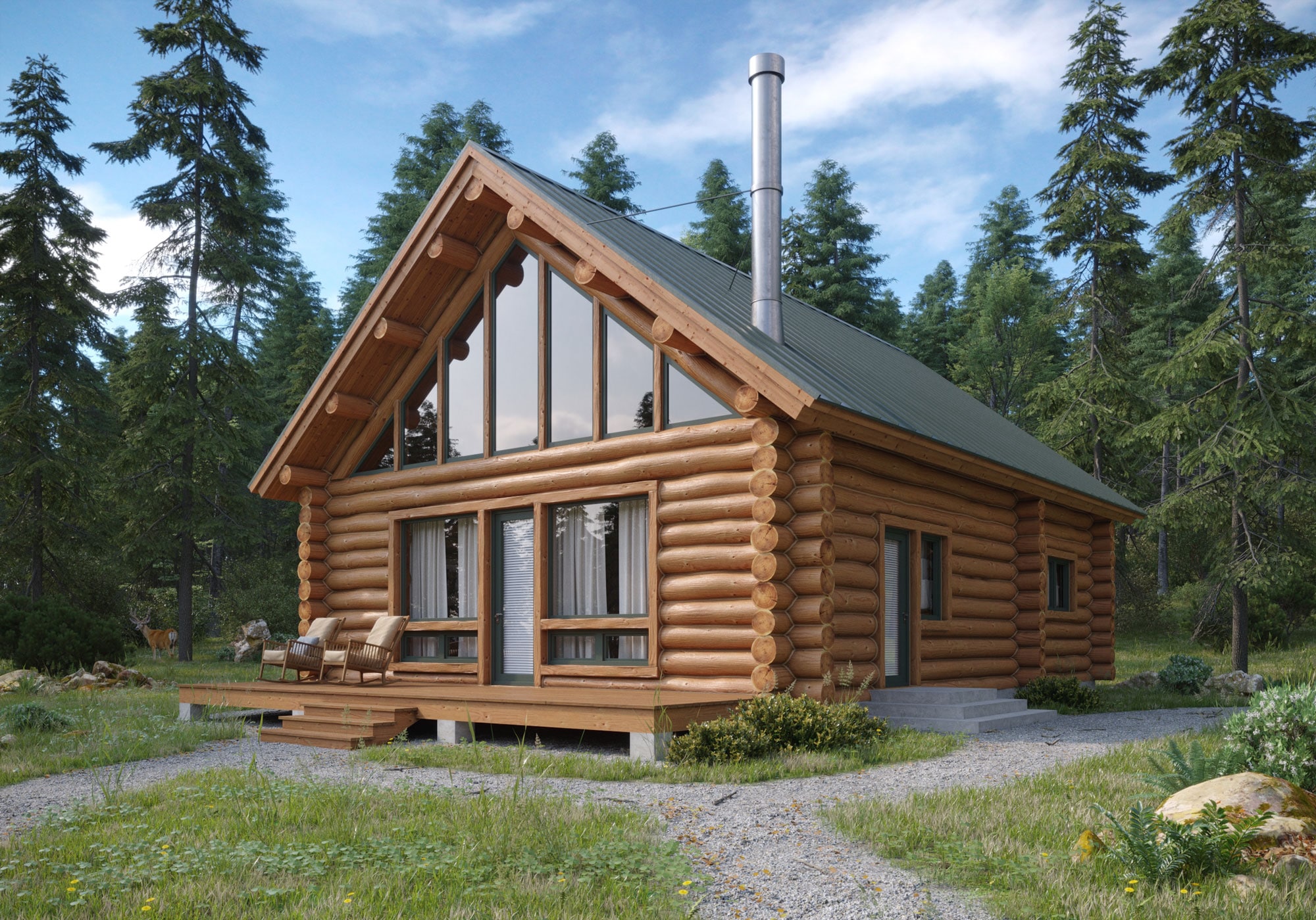 Lakeland Floor Plan Log Cabins