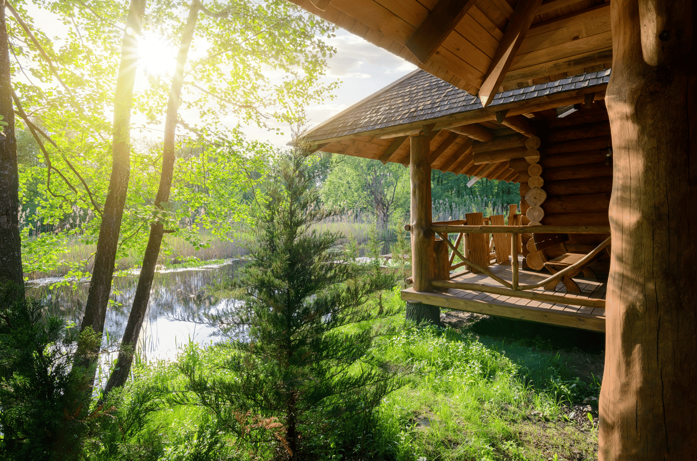 There are many ways a log home or cabin stands out as energy efficient