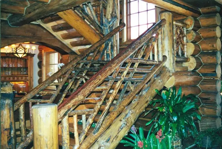 Handcrafted log trusses and componentry by Frontier Log Homes — photo 33