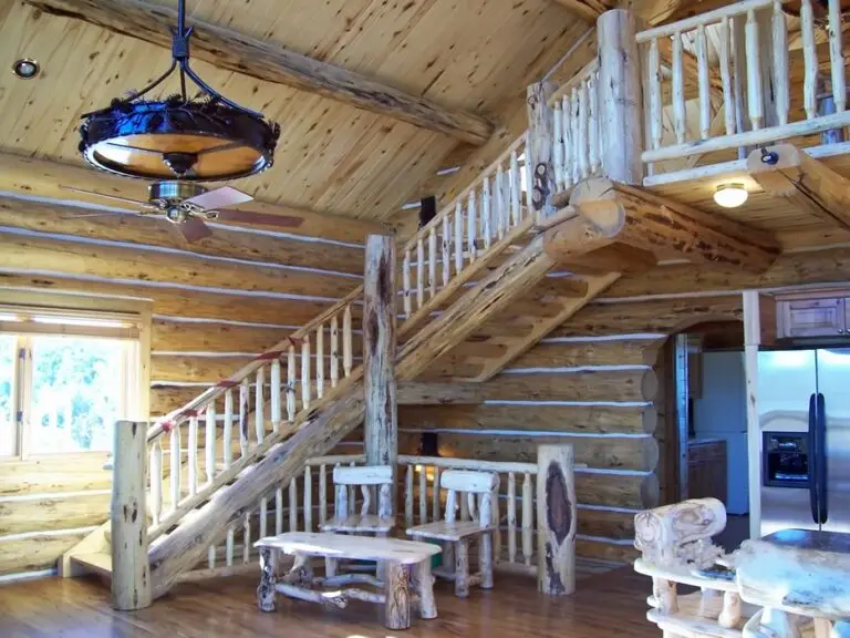 Handcrafted log trusses and componentry by Frontier Log Homes — photo 40