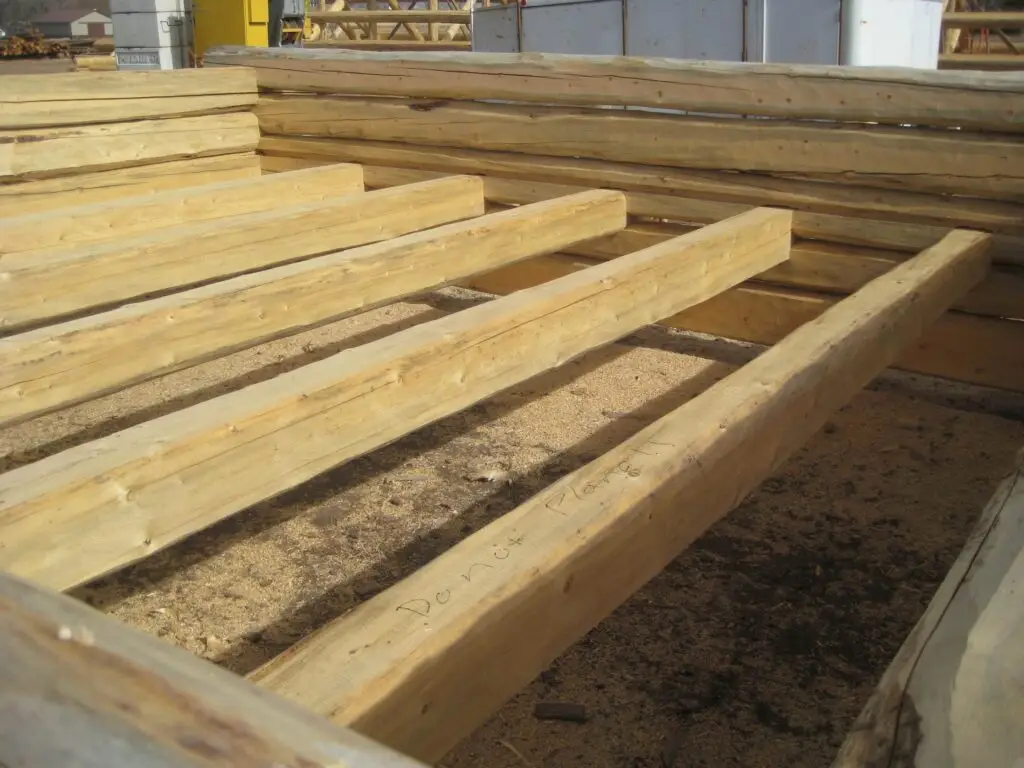 Custom home design in progress — handcrafted log structure by Frontier Log Homes